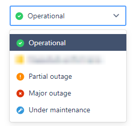 Component statuses