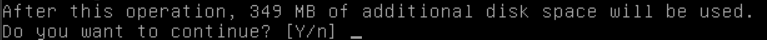 Disk space warning