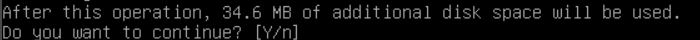 xinit disk space warning