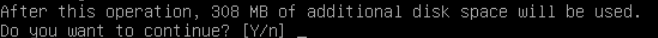 Disk space warning