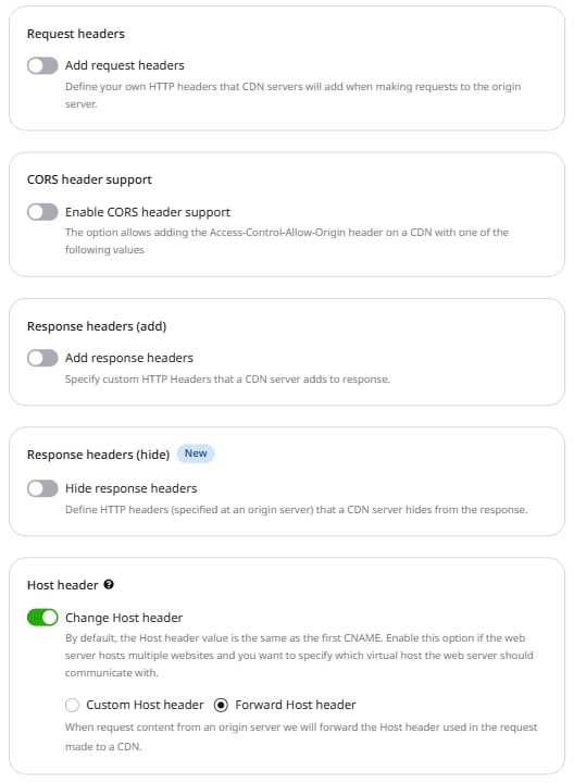 HTTP headers section expanded in the left panel with Request headers active