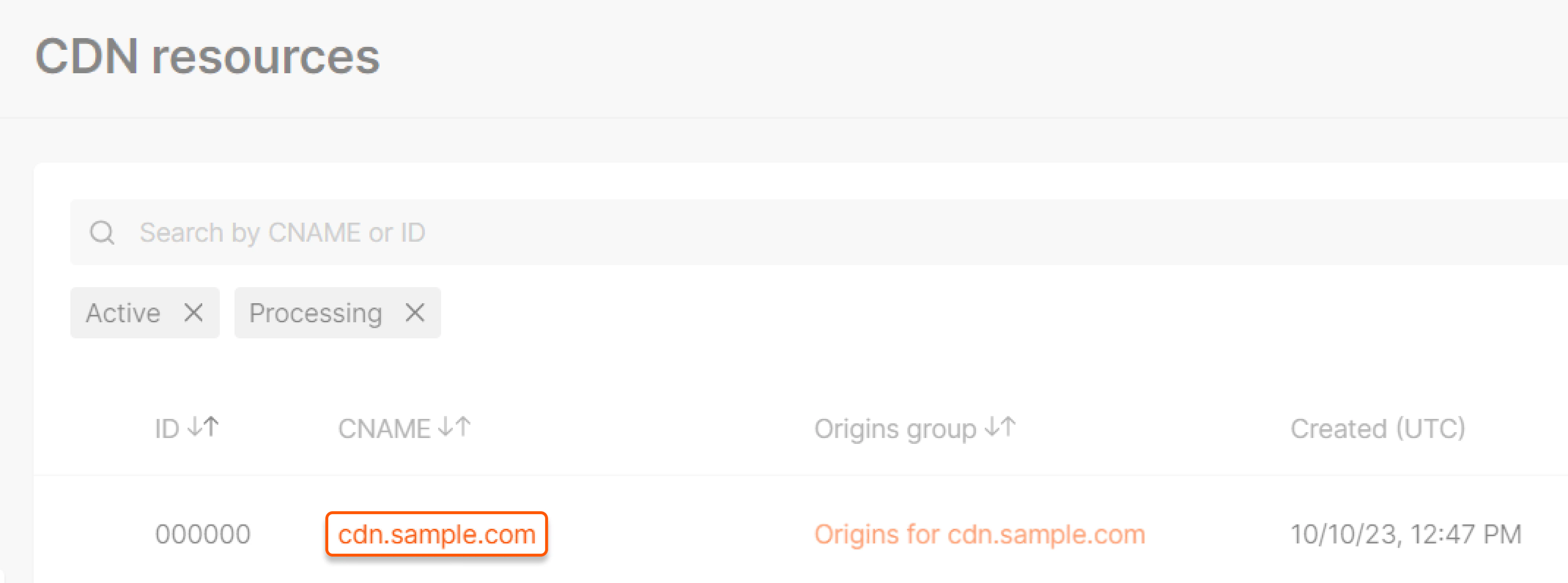 CDN resources page