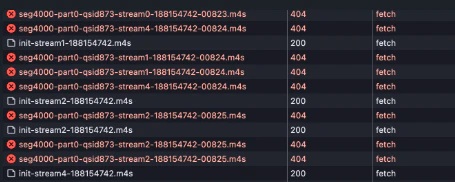 404 errors