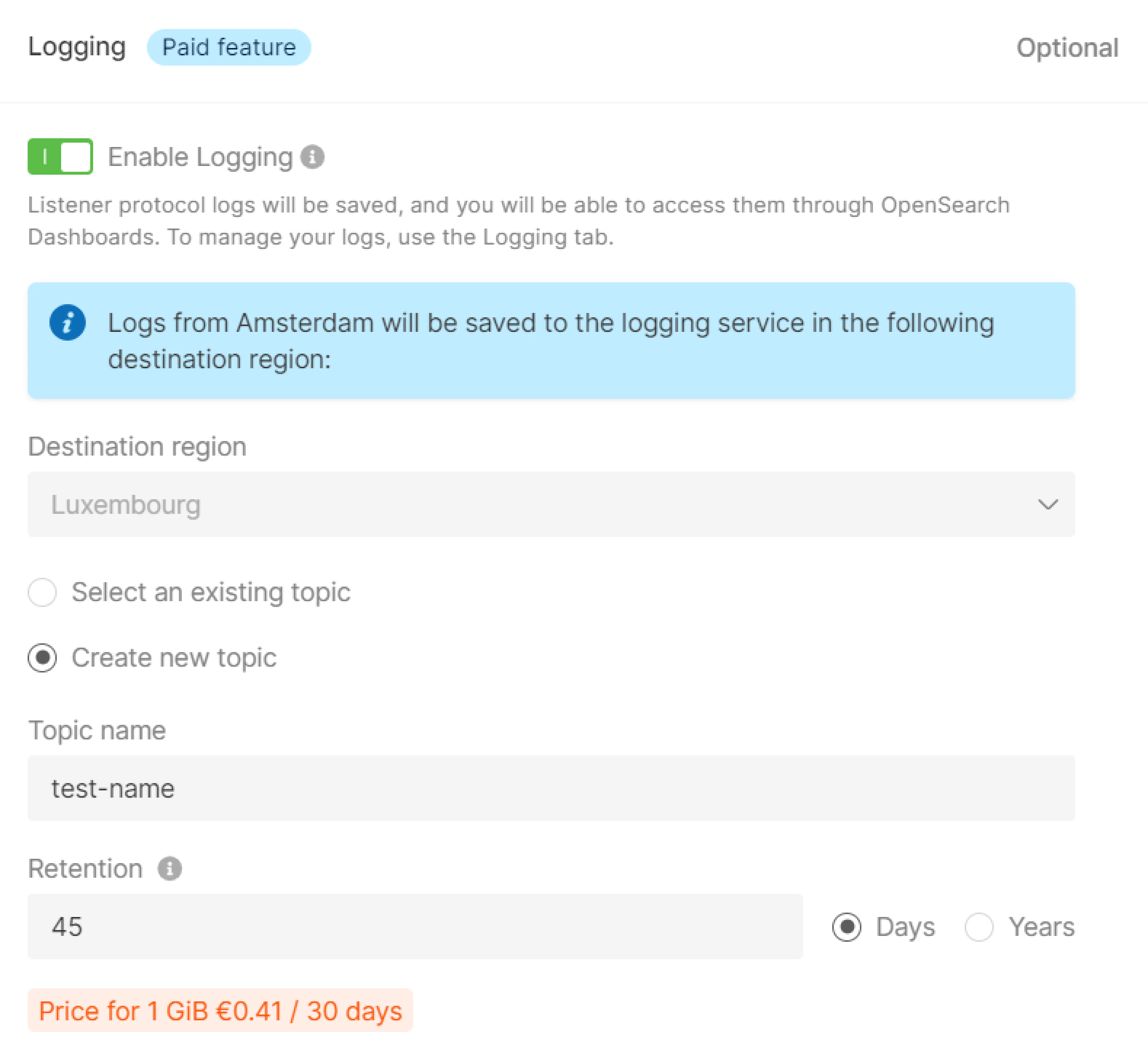 Logging for Cluster