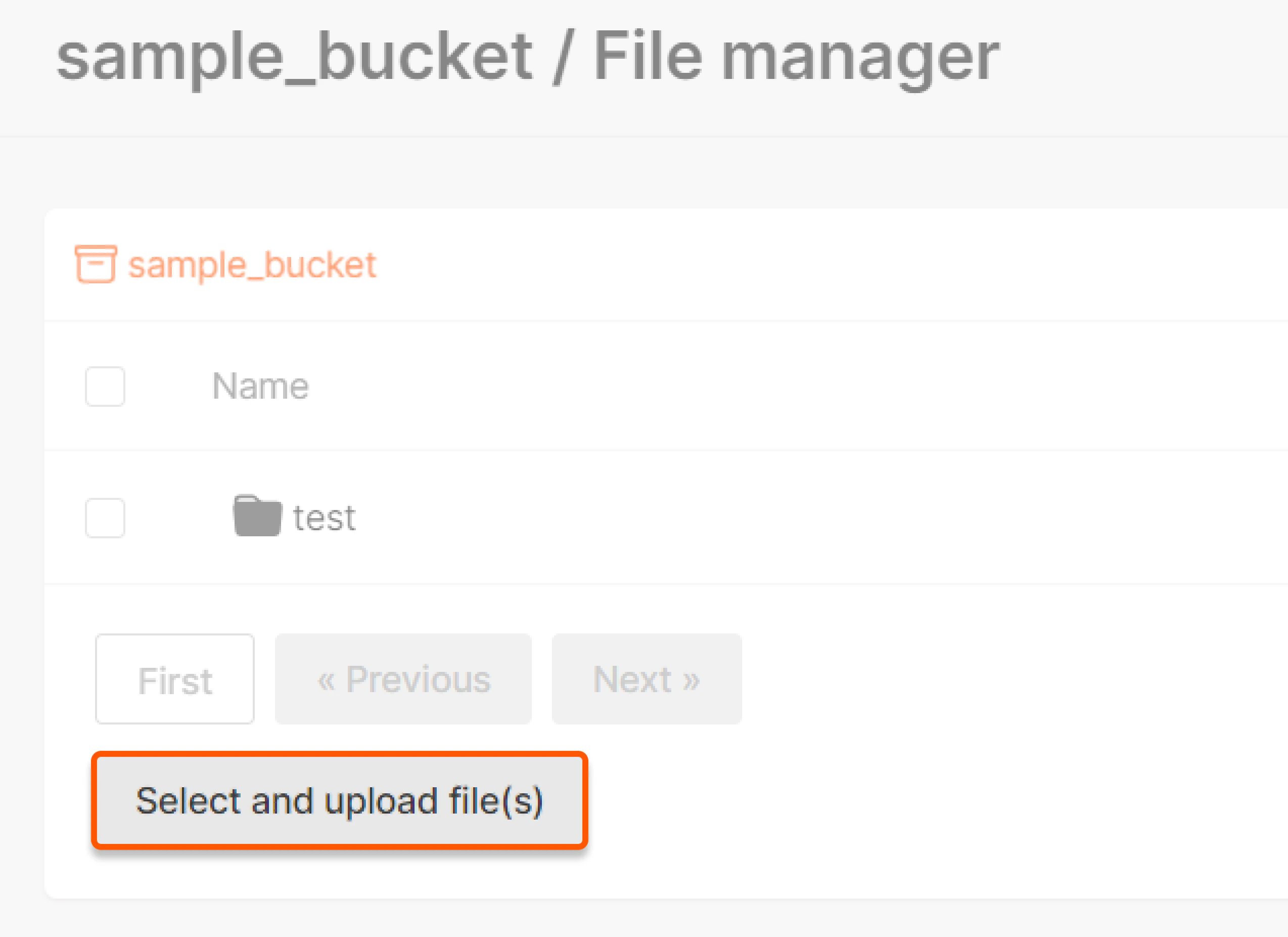 Uploading of files