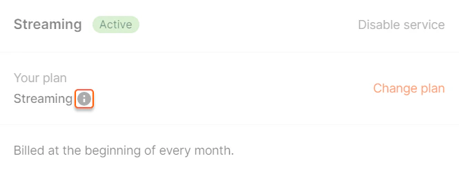 Statistics tab