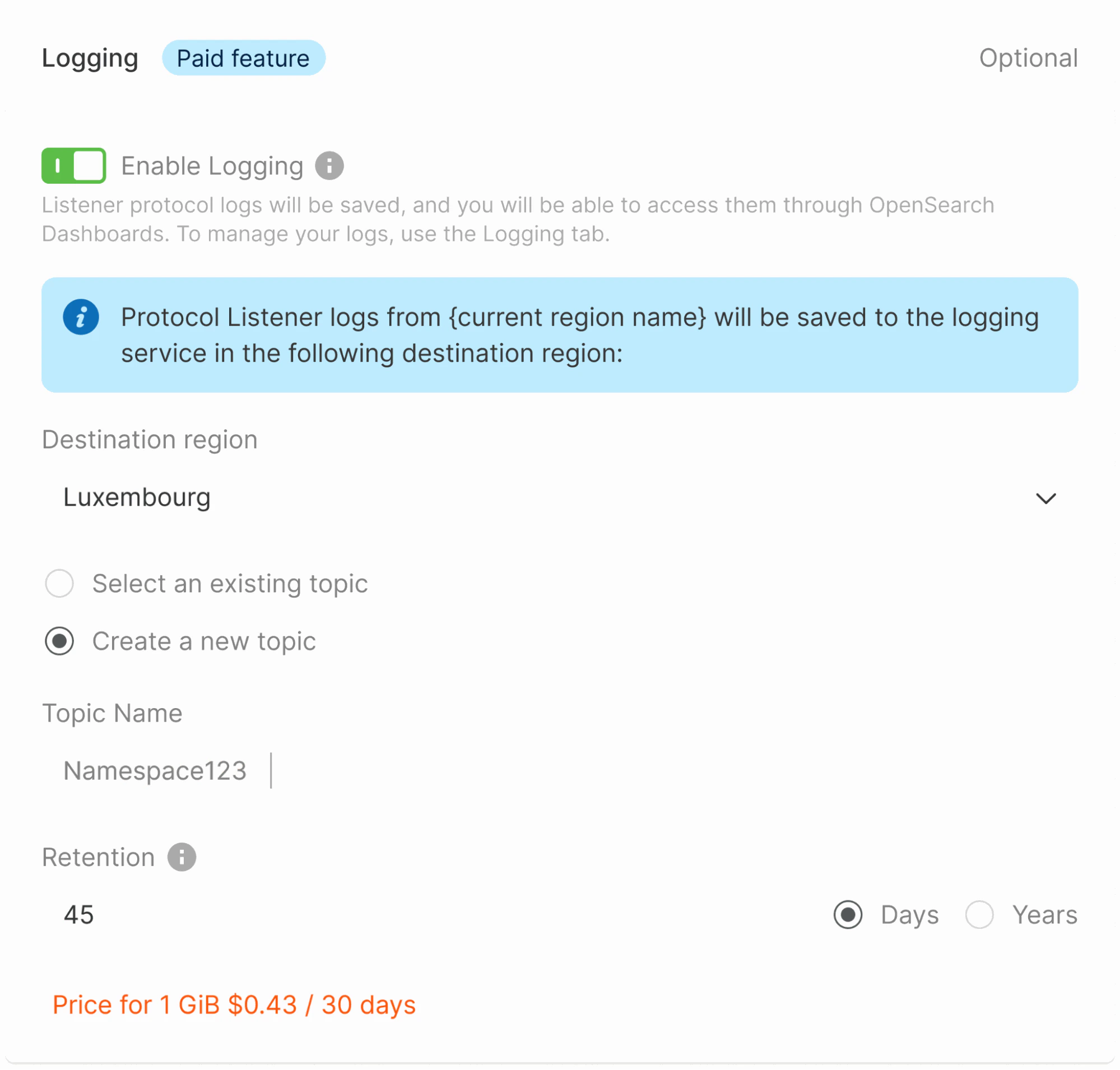 Configure logging