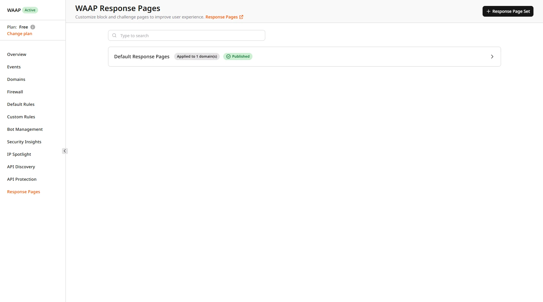 Highlighted button for creating response page in the Customer Portal