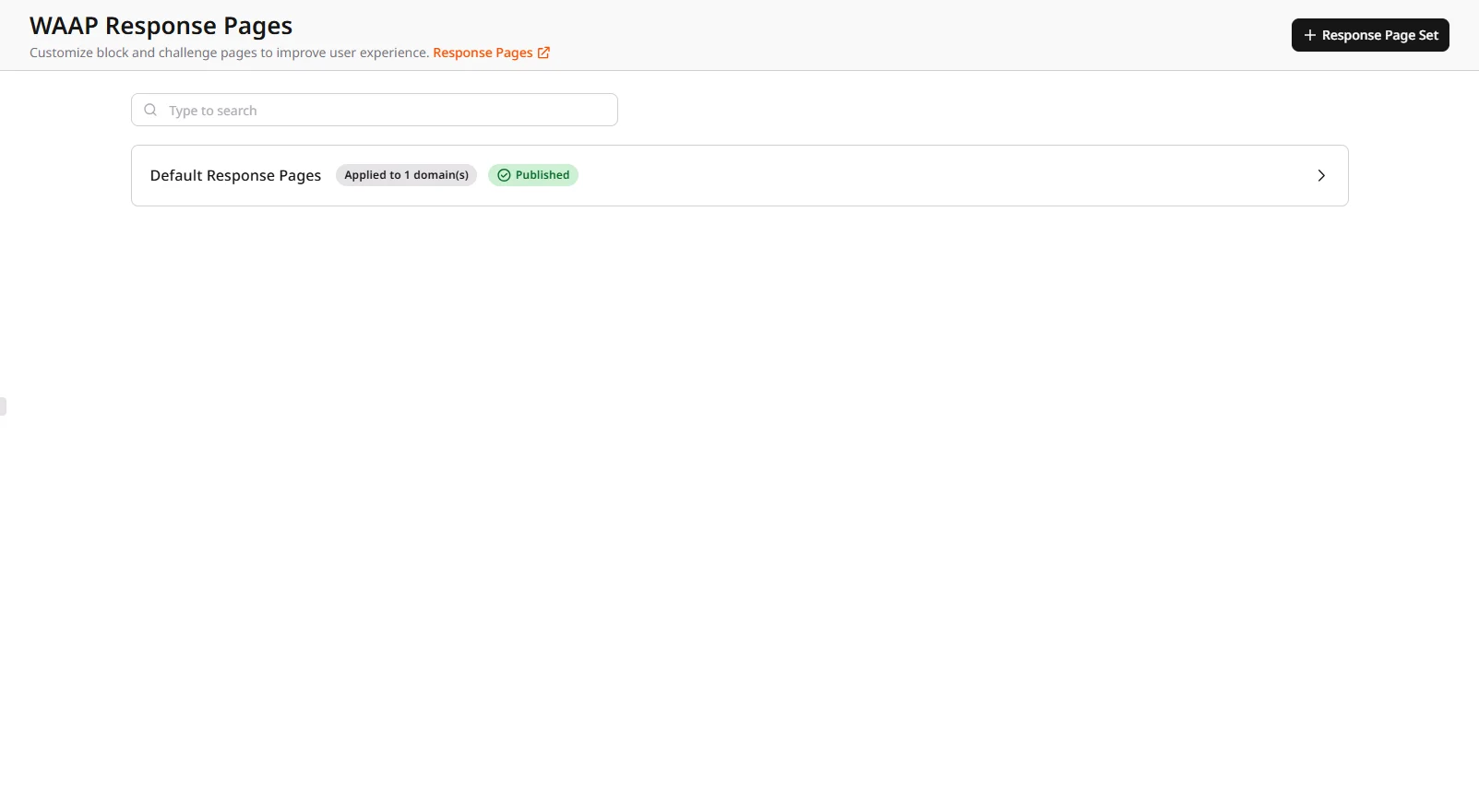 Response pages functionality in the Customer Portal