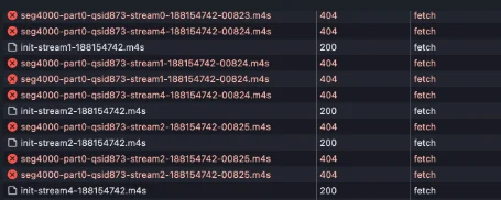 404 errors