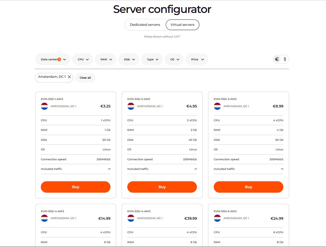 Server configurator