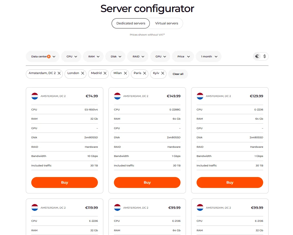 Server configurator