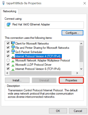 Windows TCP/IPv4 Properties dialog