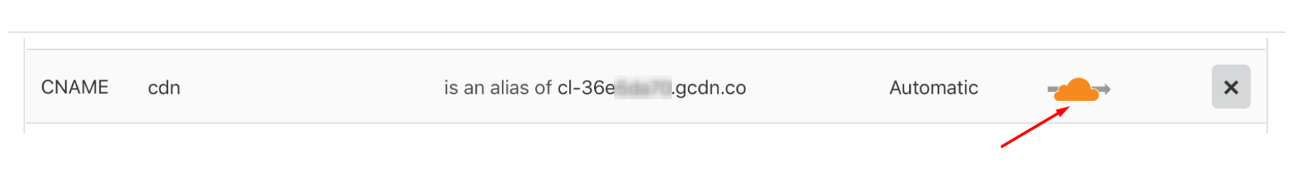 CNAME record setup