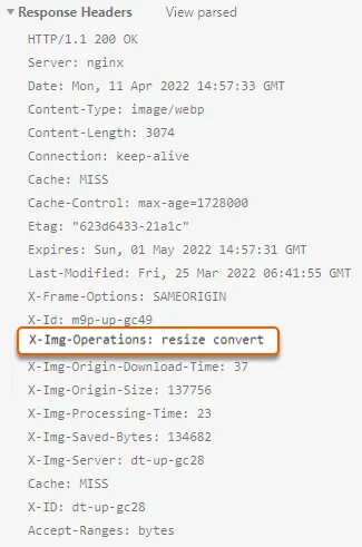 Check HTTP headers