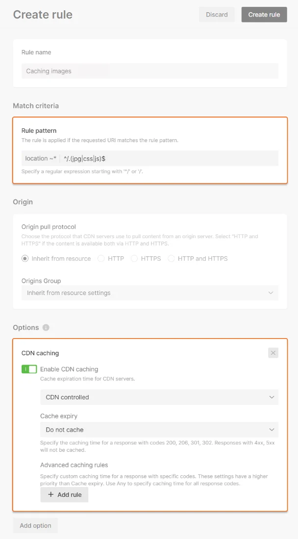 Prohibit image caching in CDN