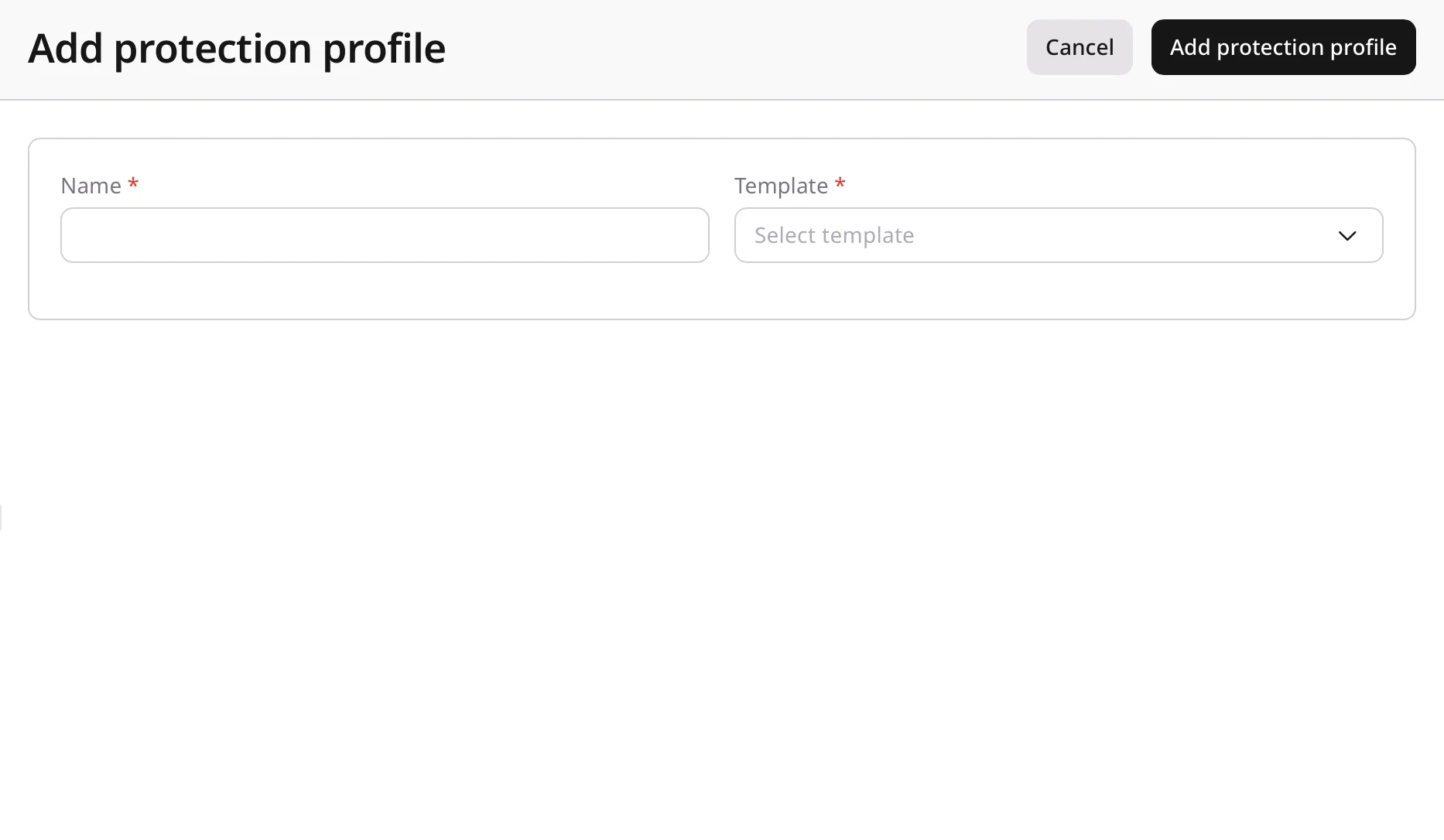 Protection profiles