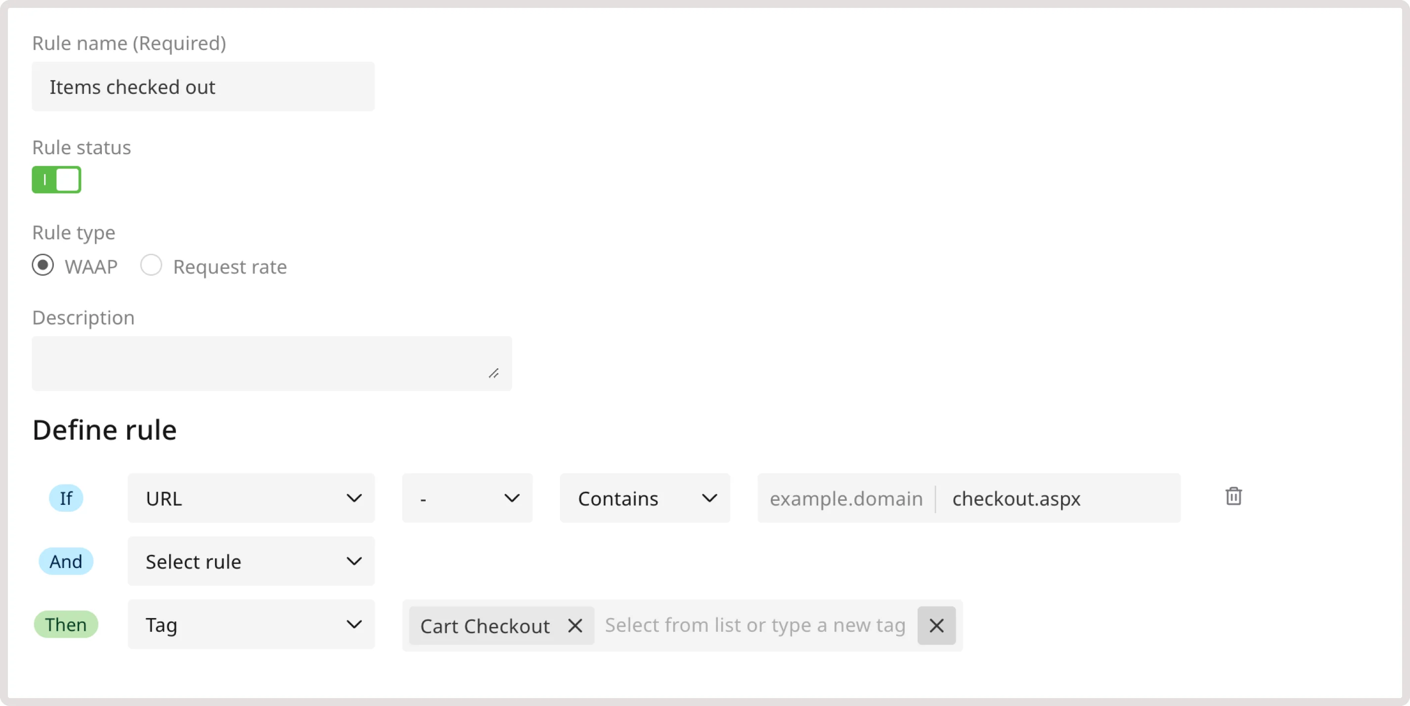 A custom rule to detect denial of inventory attacks