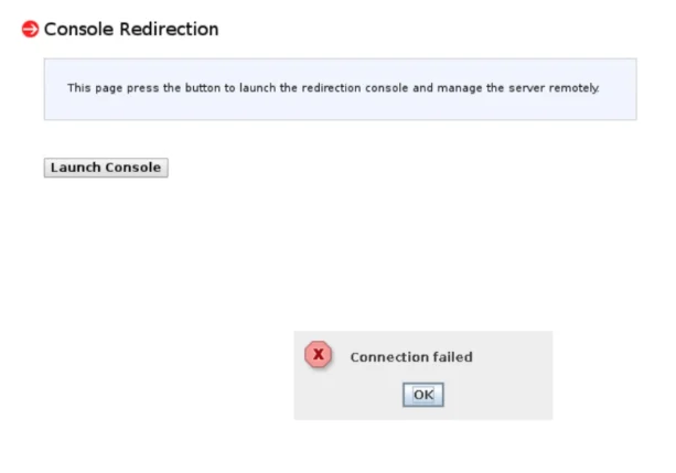 Connection failed Error