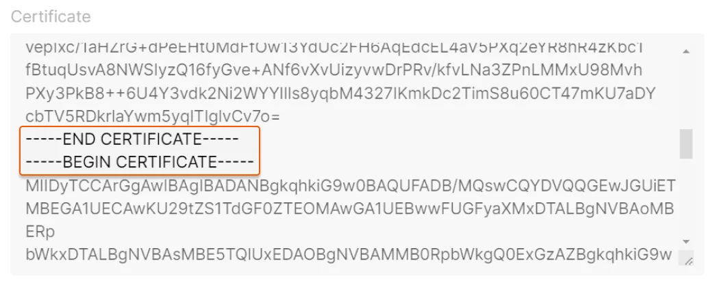 certificate chain