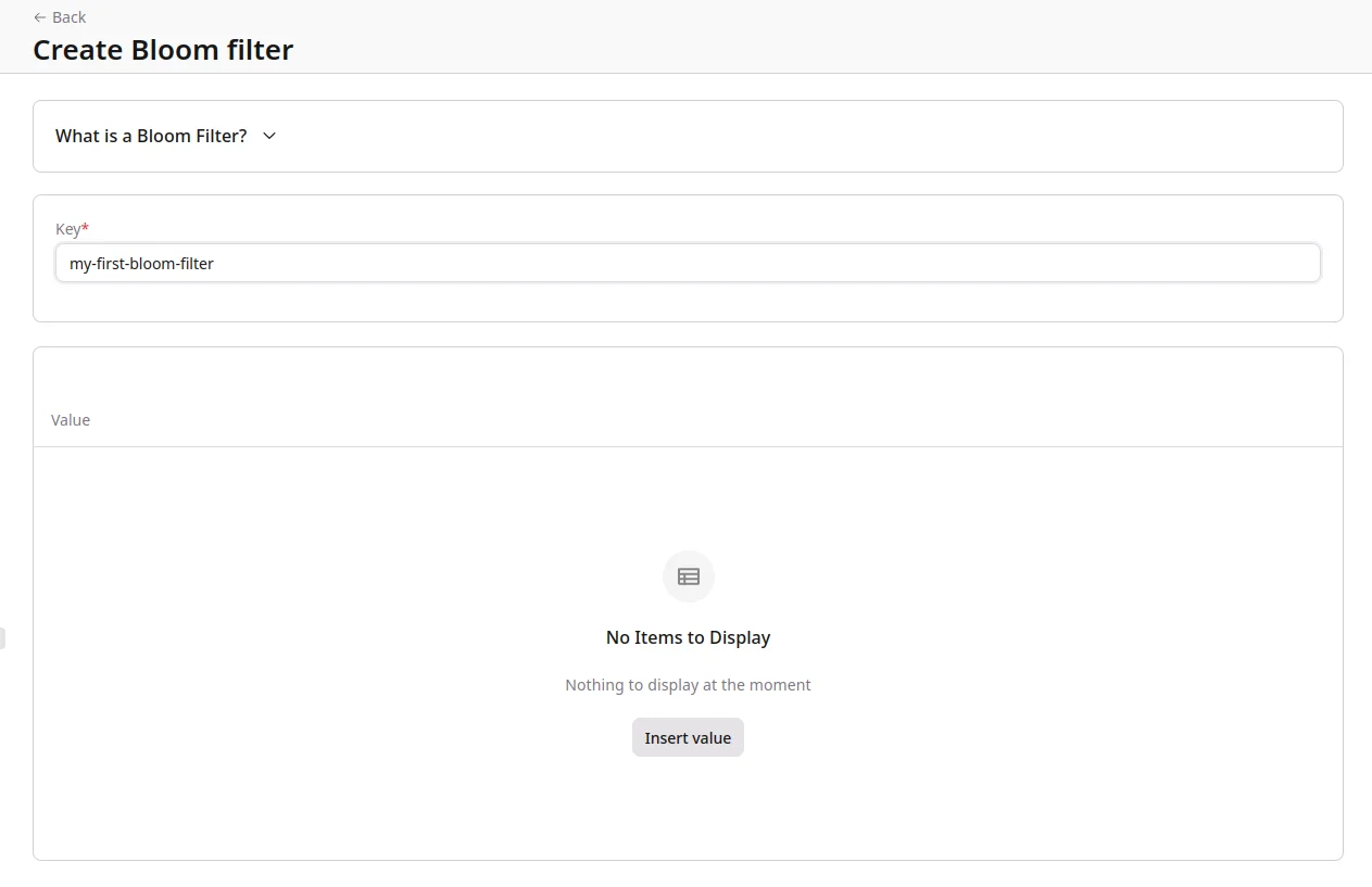 FastEdge Create Bloom
Filter