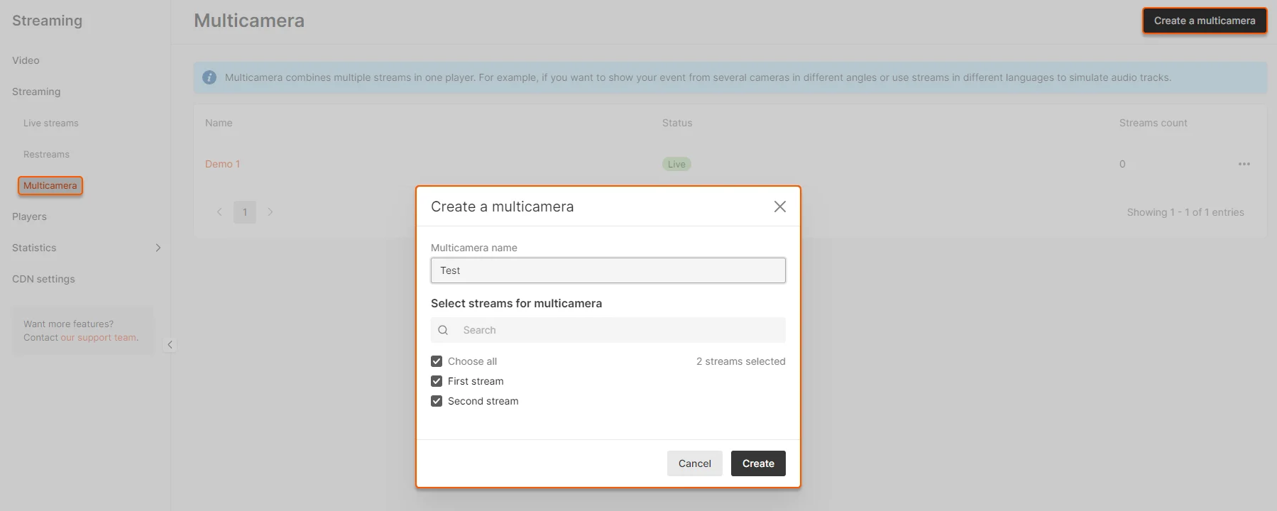 Configure Multicamera