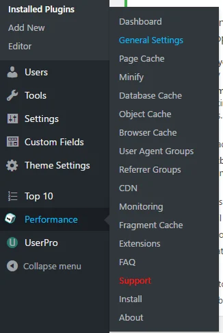 Performance section