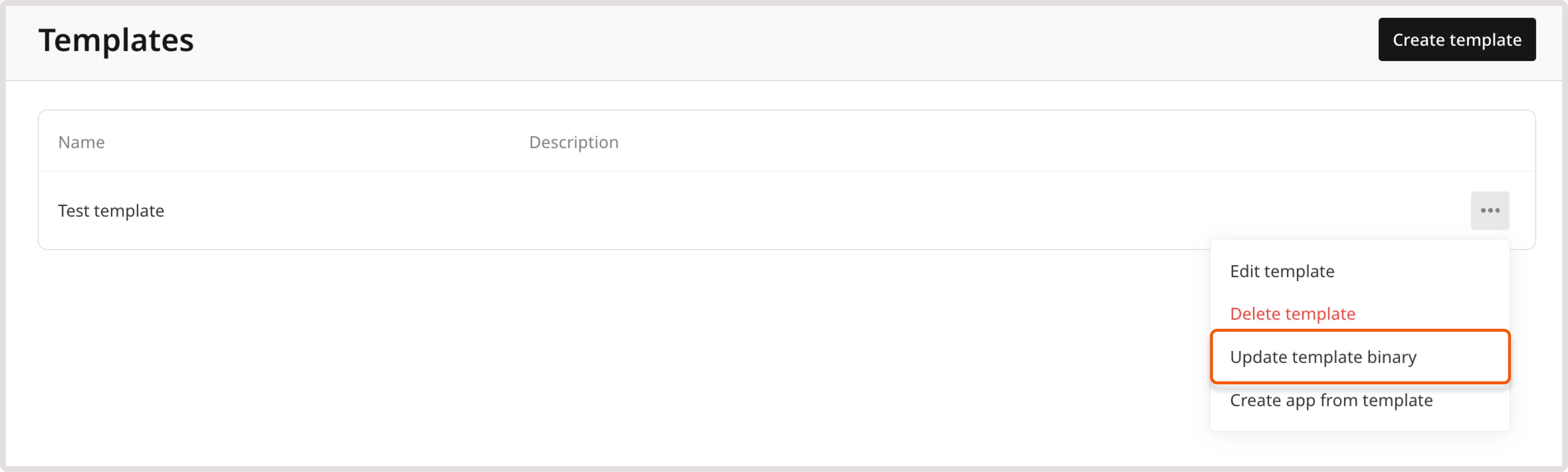Update template
binary