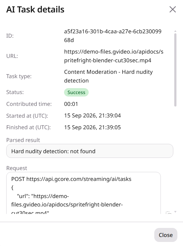 Hard nudity detection task details