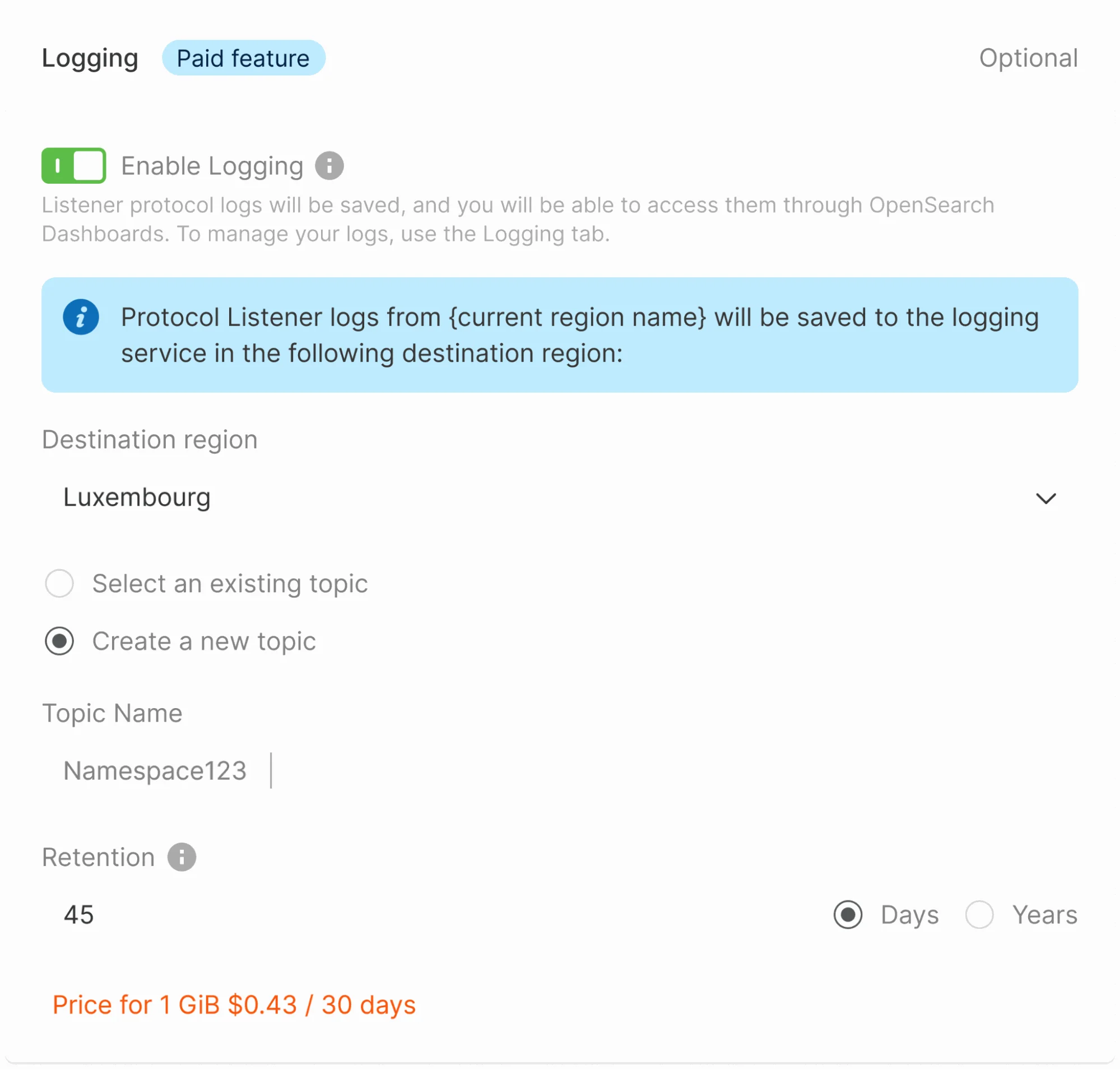 Configure logging