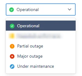 Components statuses