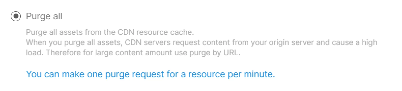 Purge all