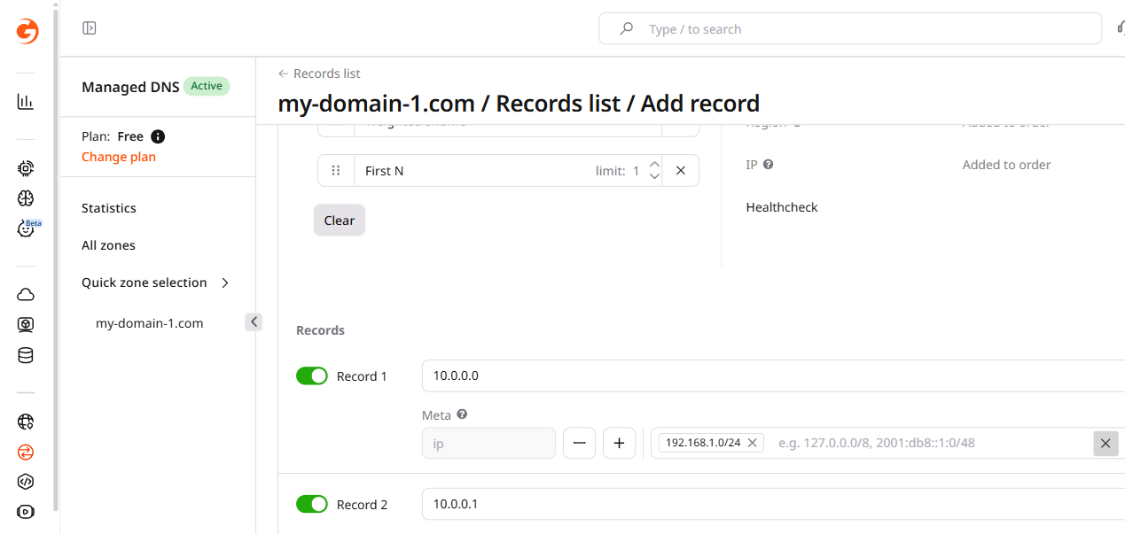 Configure metadata