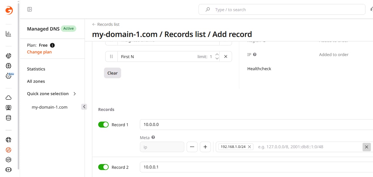 Configure metadata