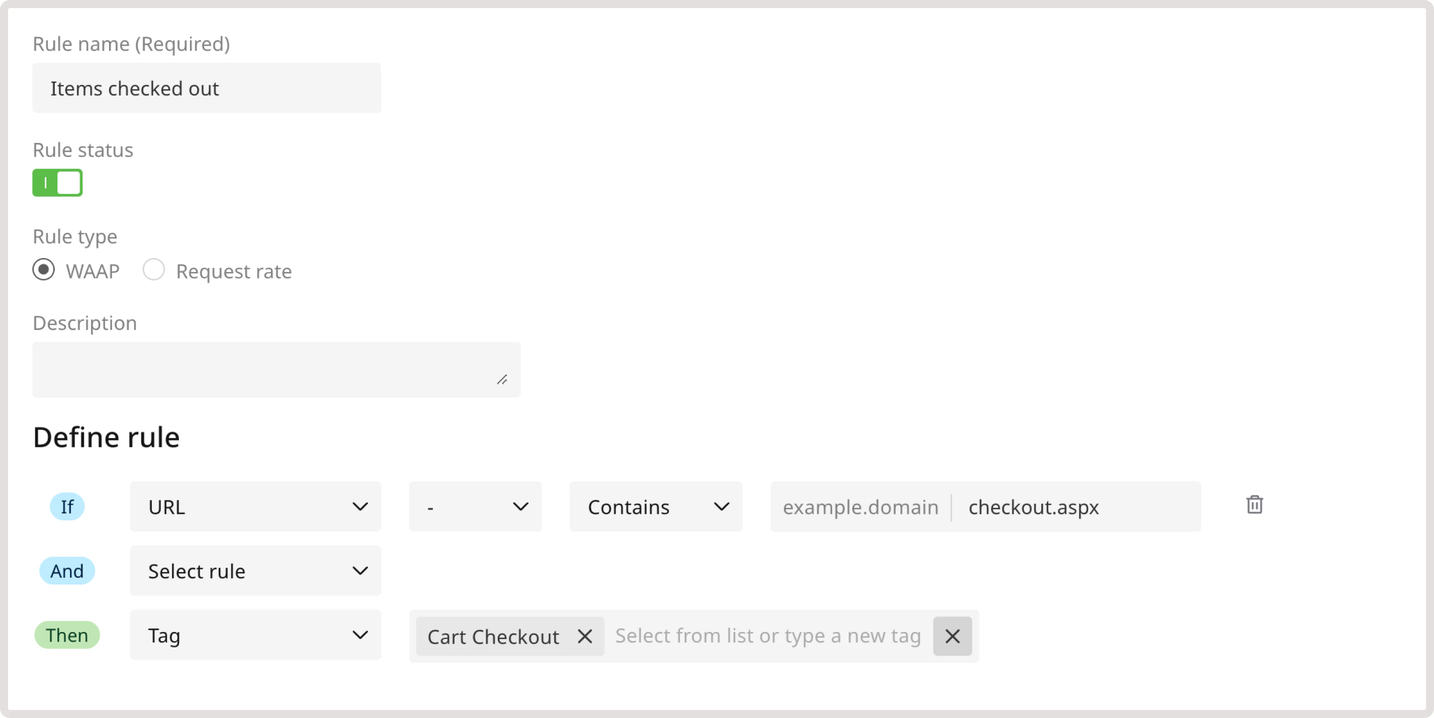 A custom rule to detect denial of inventory attacks