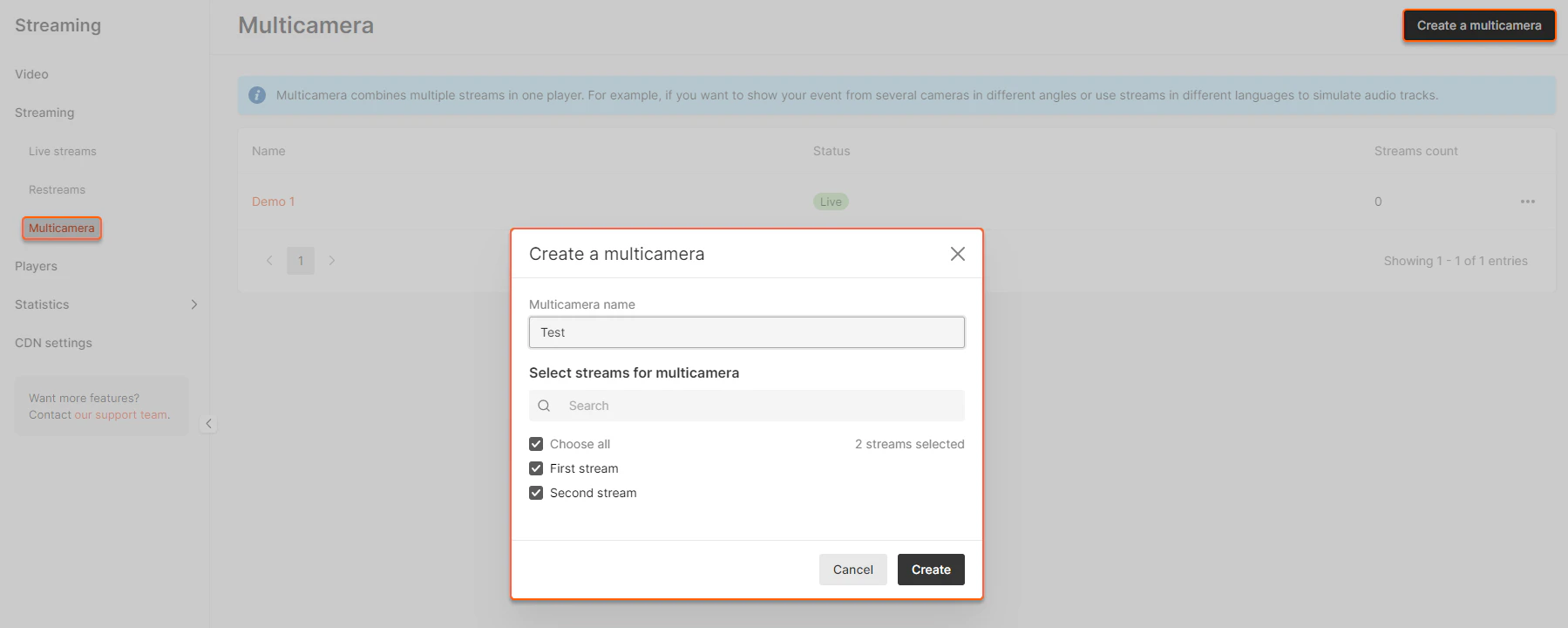 Configure Multicamera