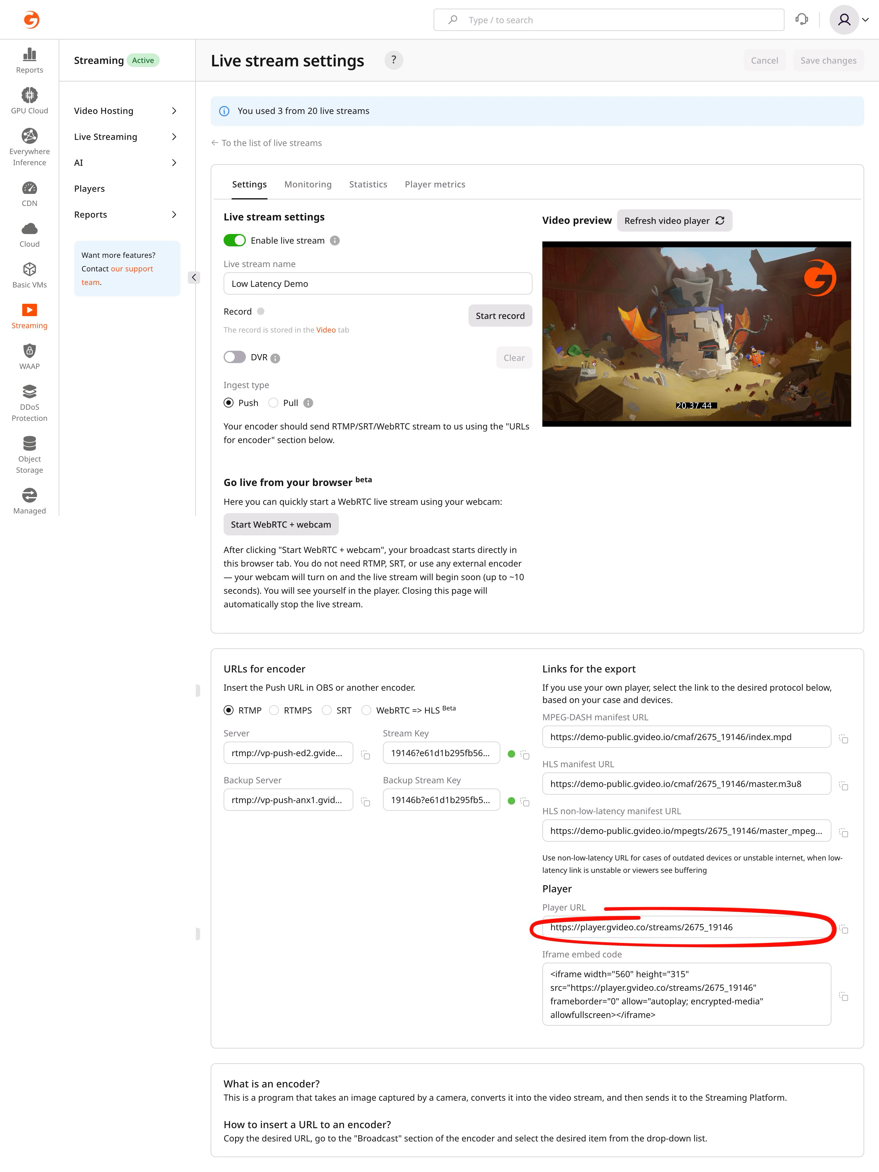 Links for embeding them to the app