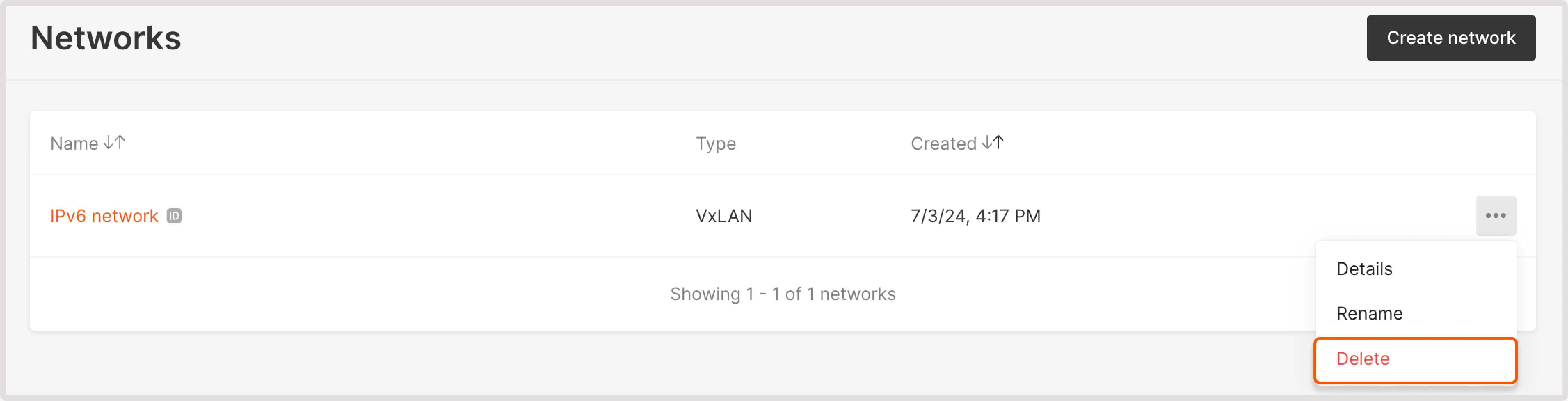 Network settings menu with the delete button highlighted.png