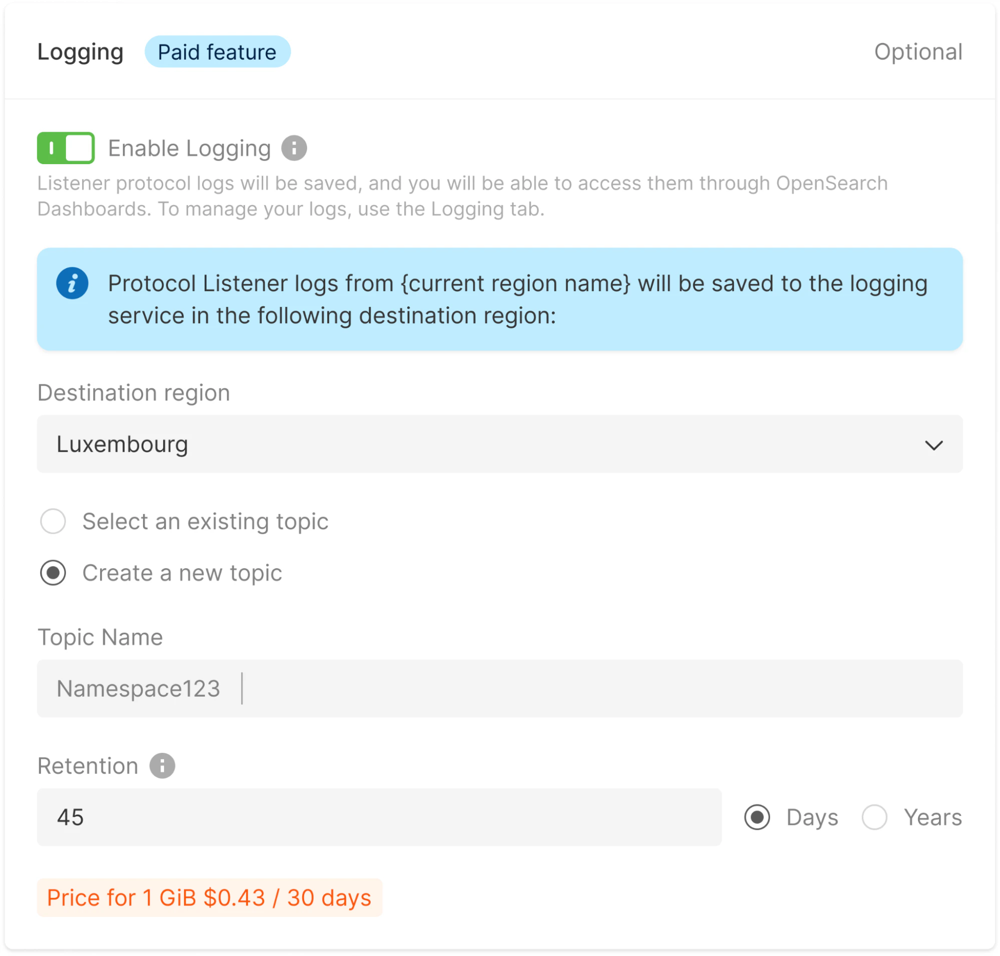 Configure logging