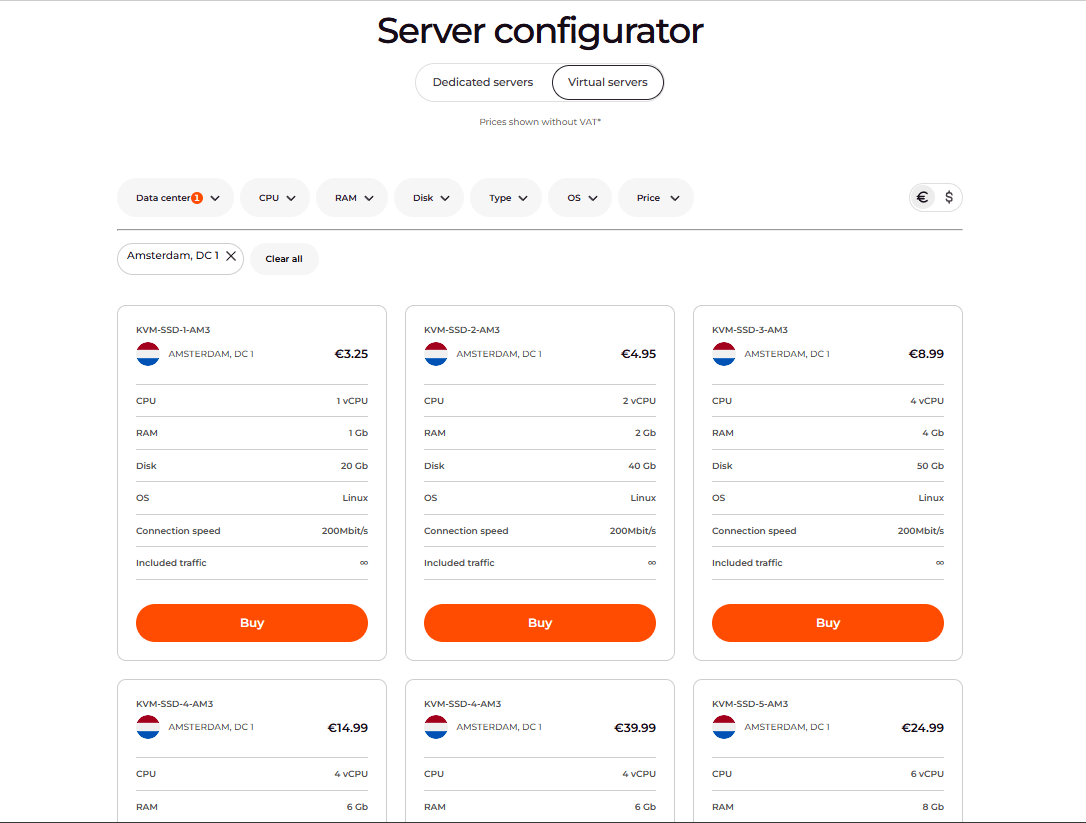Server configurator