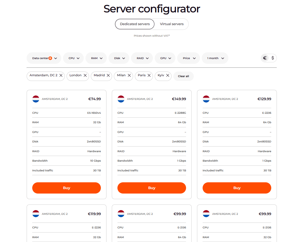 Server configurator