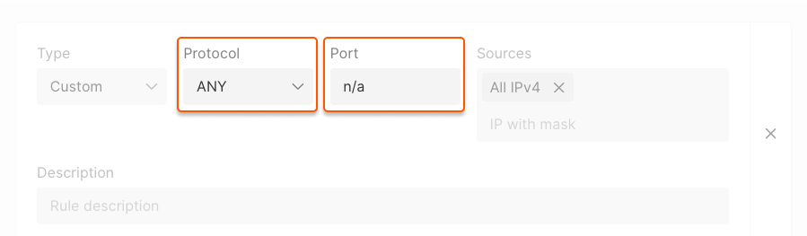 Inbound rule