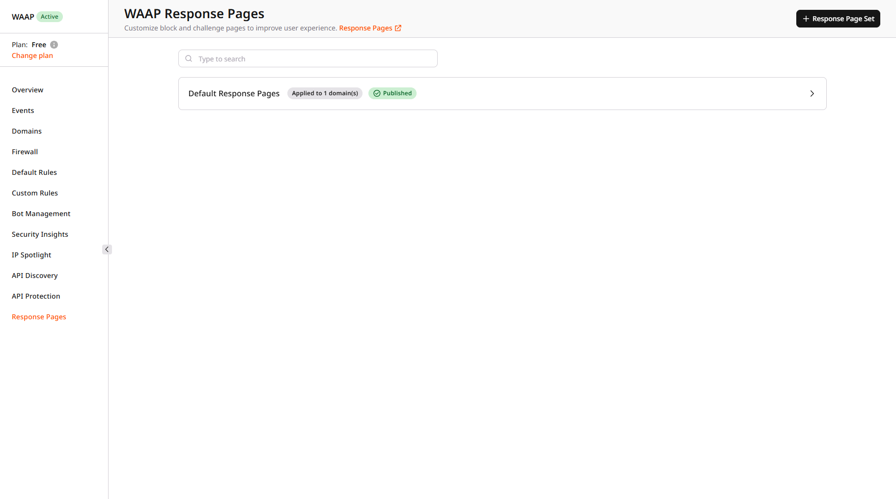 Highlighted button for creating response page in the Customer Portal