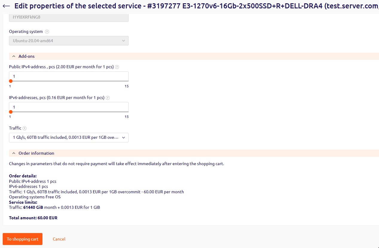Order Information