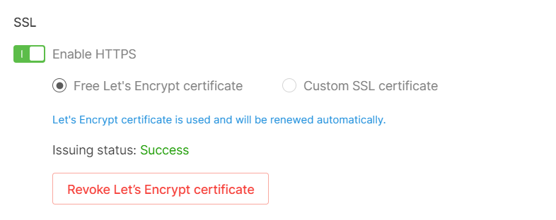 Success status