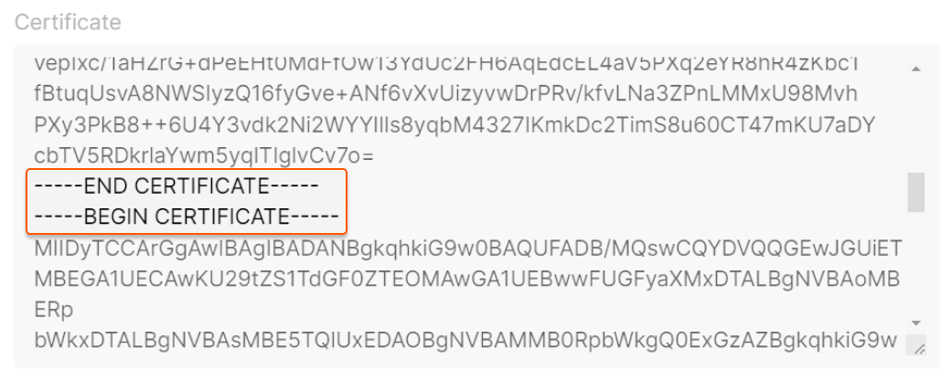 certificate chain
