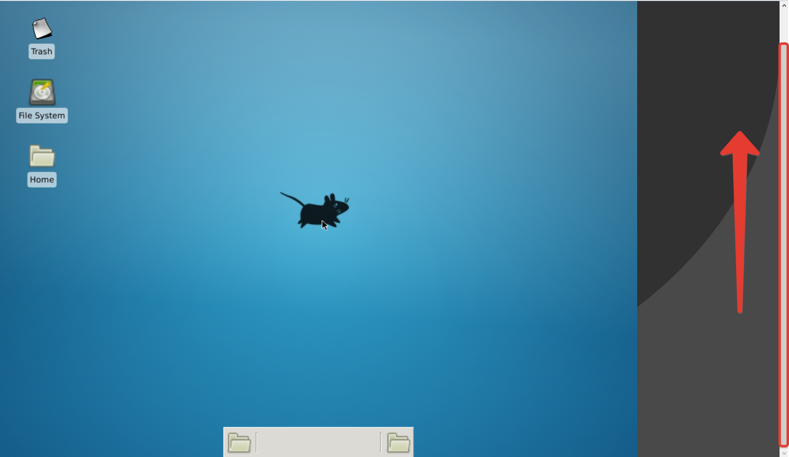 Move the slider up
