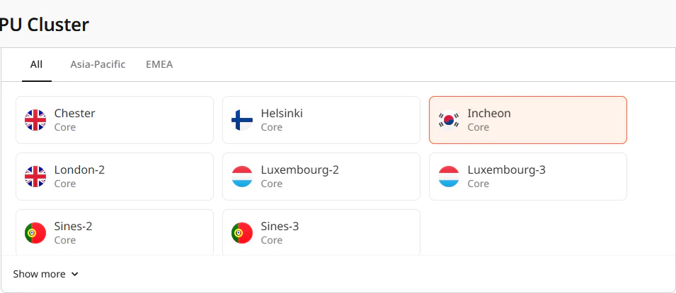 Region selector
