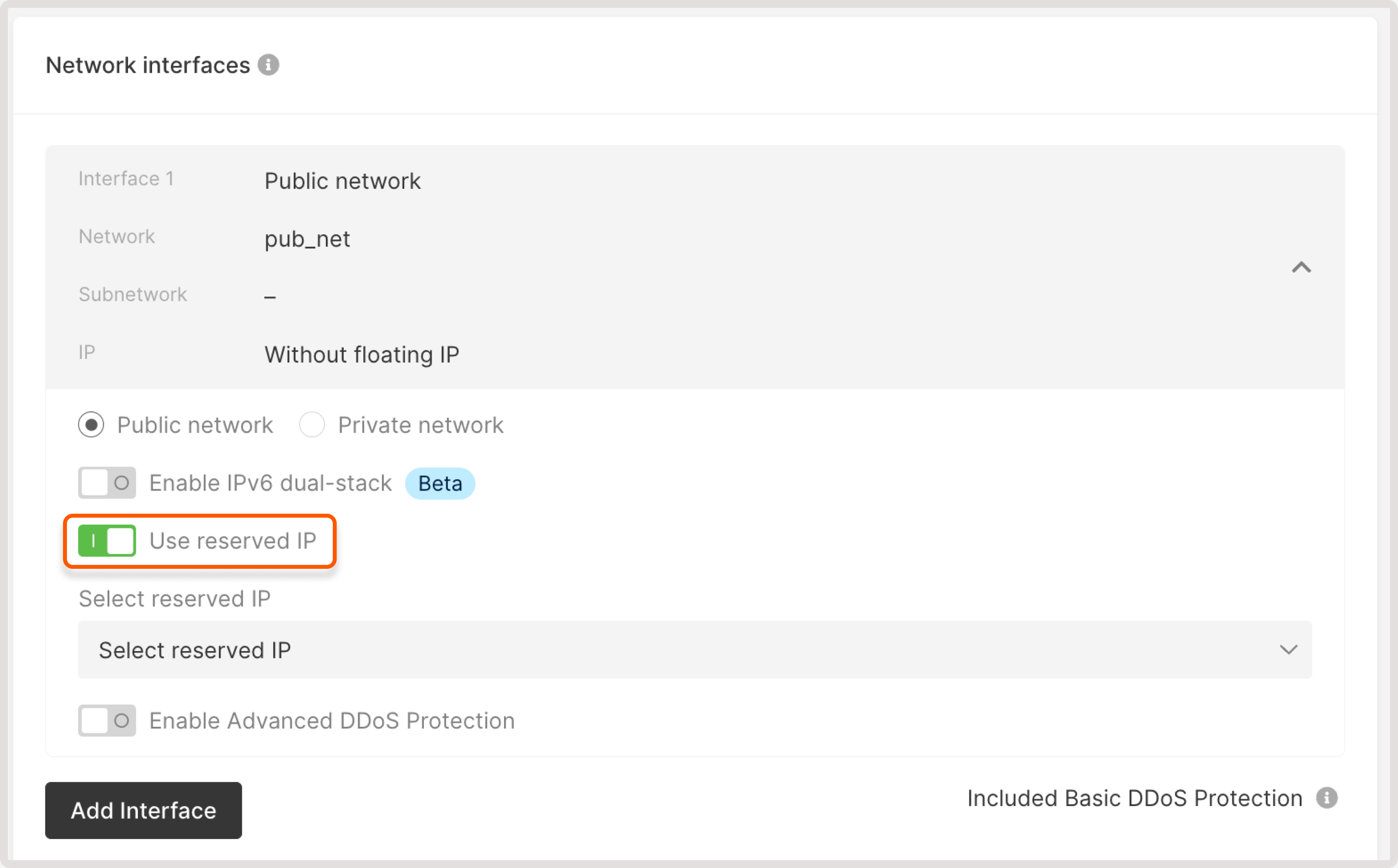 Network Section Reserved Ip Highlighted Pn