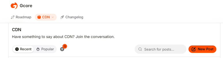 New Post button on a board page